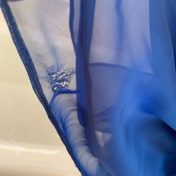 Sherri Hill Blue Prom Dress Size 0 - Picture 5 of 8